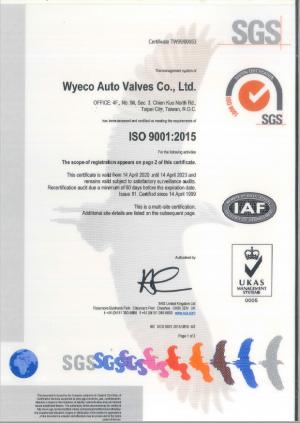 SGS   ISO9001:2015 (2020-2023)